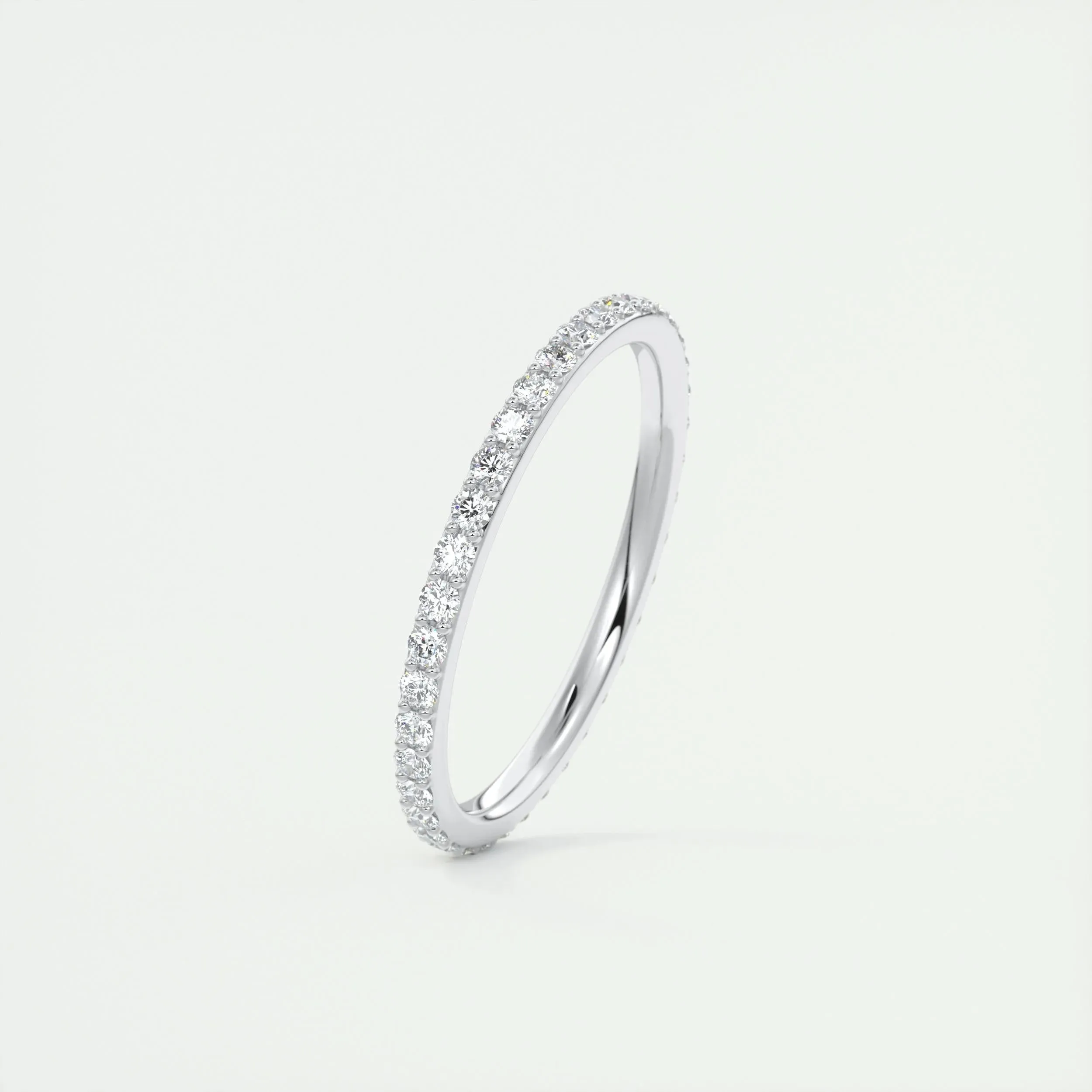 0.37 Round Cut Full Eternity Moissanite Bridal Wedding Band