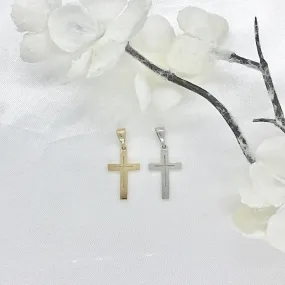 10k Gold Outlined Cross