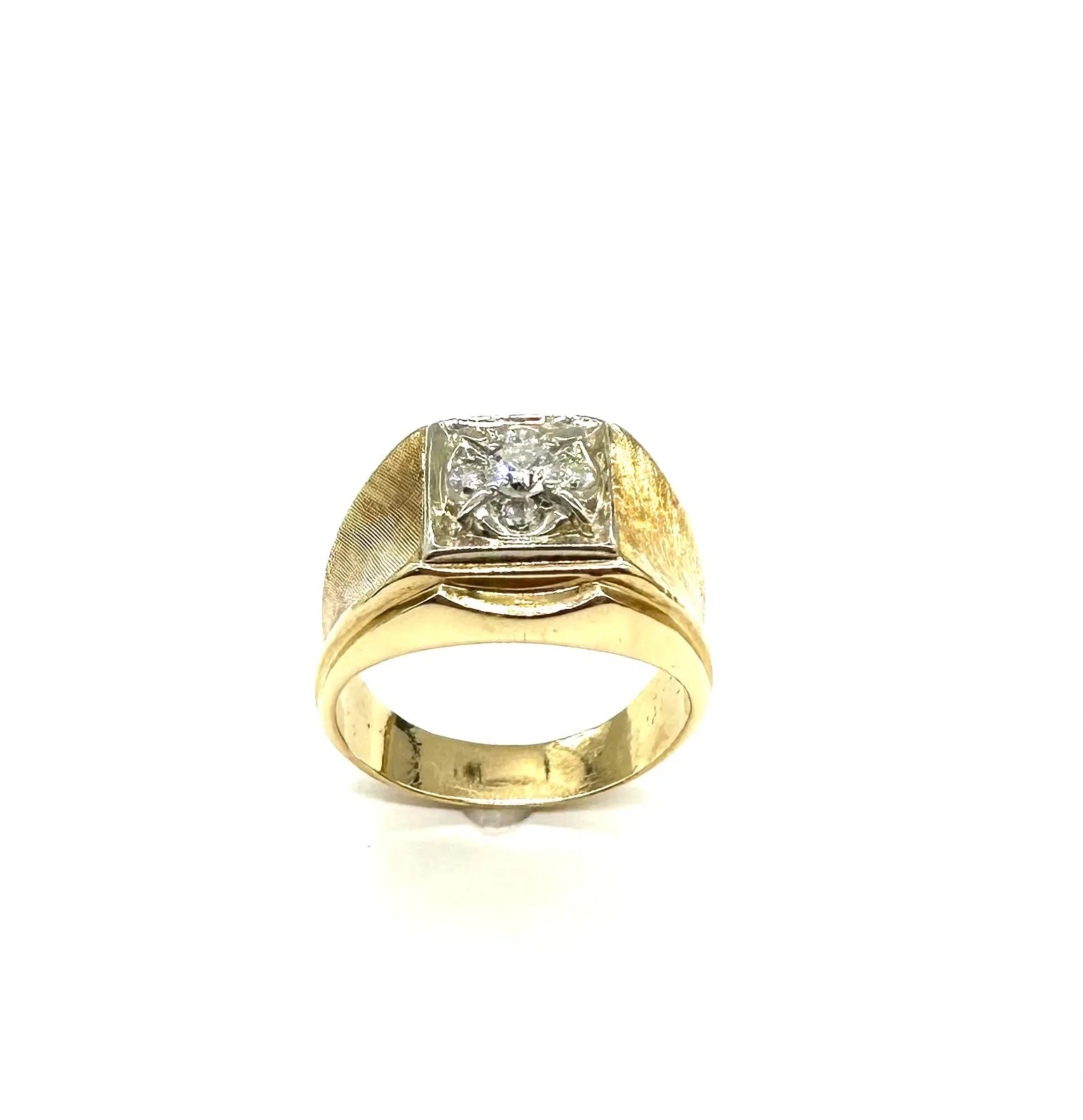 1/2 CTW Diamond Cluster Wide Band Ring