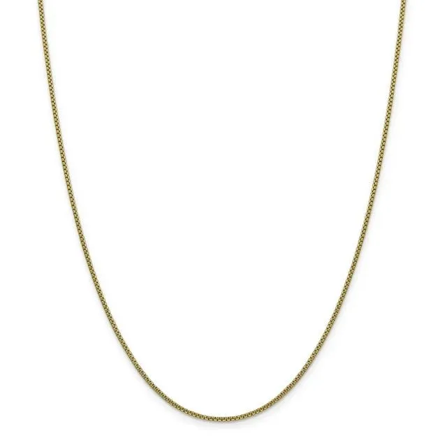 14K Y Gold 18 1.6mm Round Box Chain