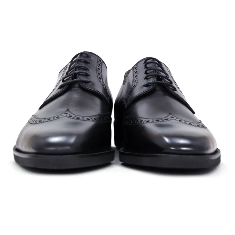 25-531-BLK Stefano Calfskin Wingtip Derby, Black