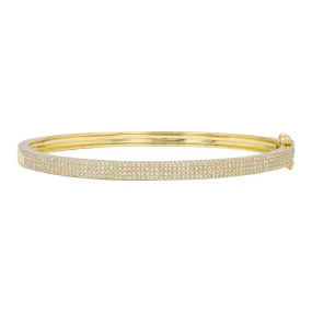 4-Row Pave Bangle