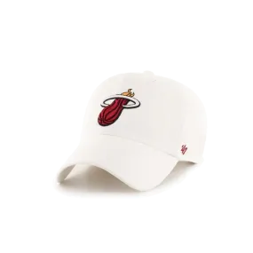 '47 Brand Miami HEAT Logo White Clean Up hat