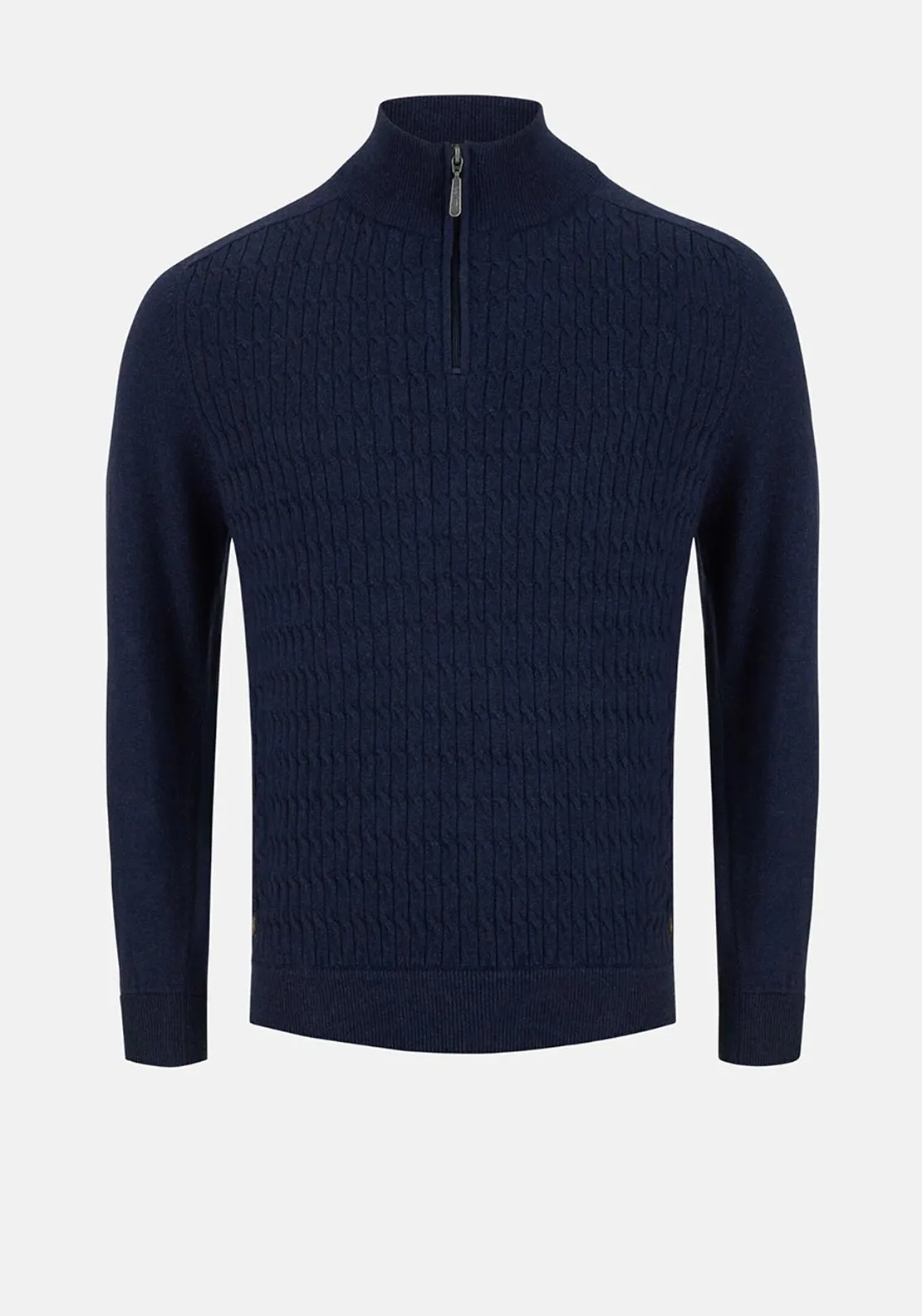 6th Sense Diego Quarter Zip Sweater, Navy