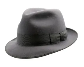 Akubra 'Hampton' Trilby in Carbon Grey