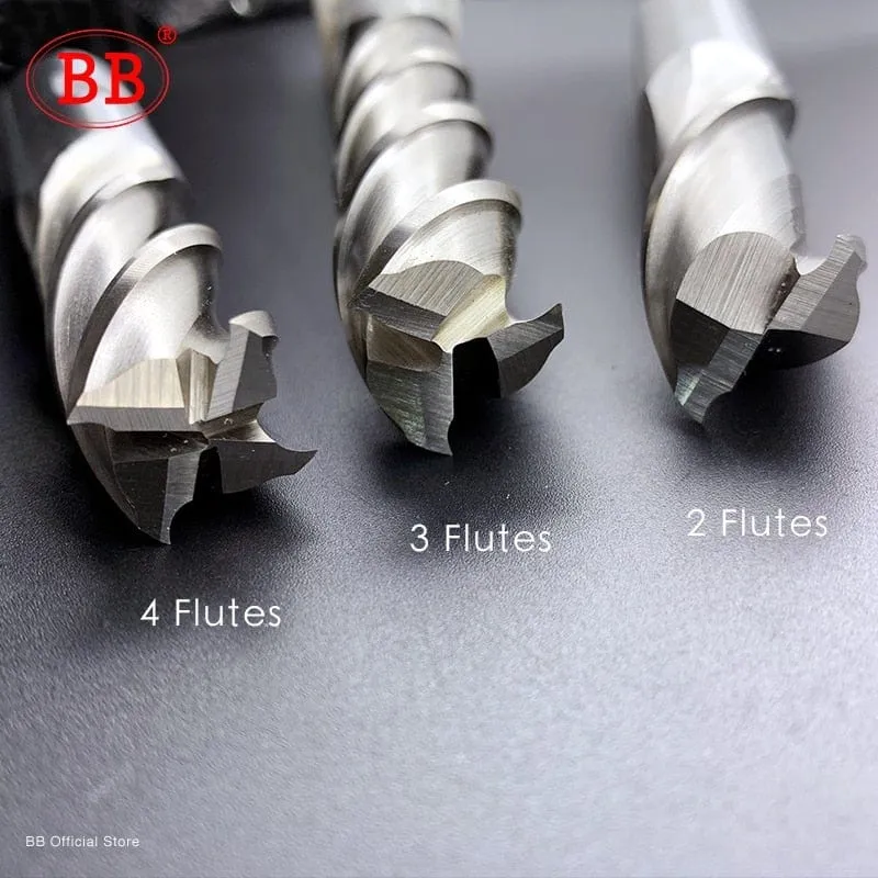 BB End Mills High Precision HSS Metal Cutter Co8 Cobalt D1-32mm 2 3 4 Flutes Teeth Aluminum Milling Tool Key Seater Router Bit