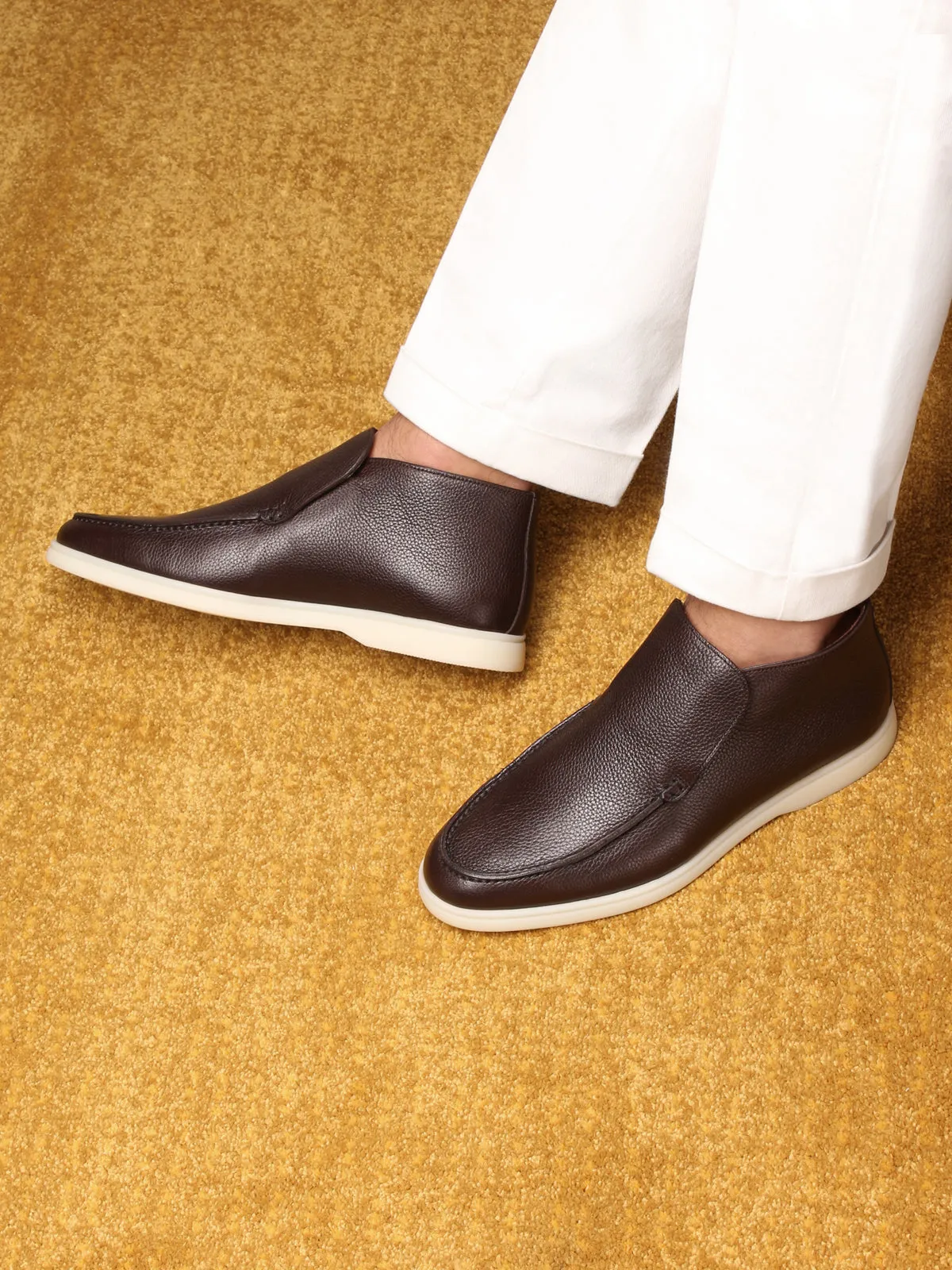 Dark Brown Grain City Loafer