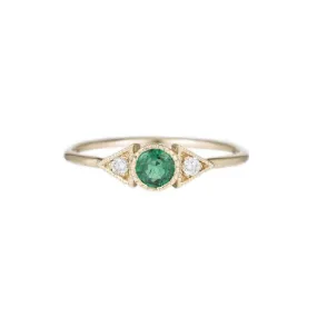 Emerald Spear Ring