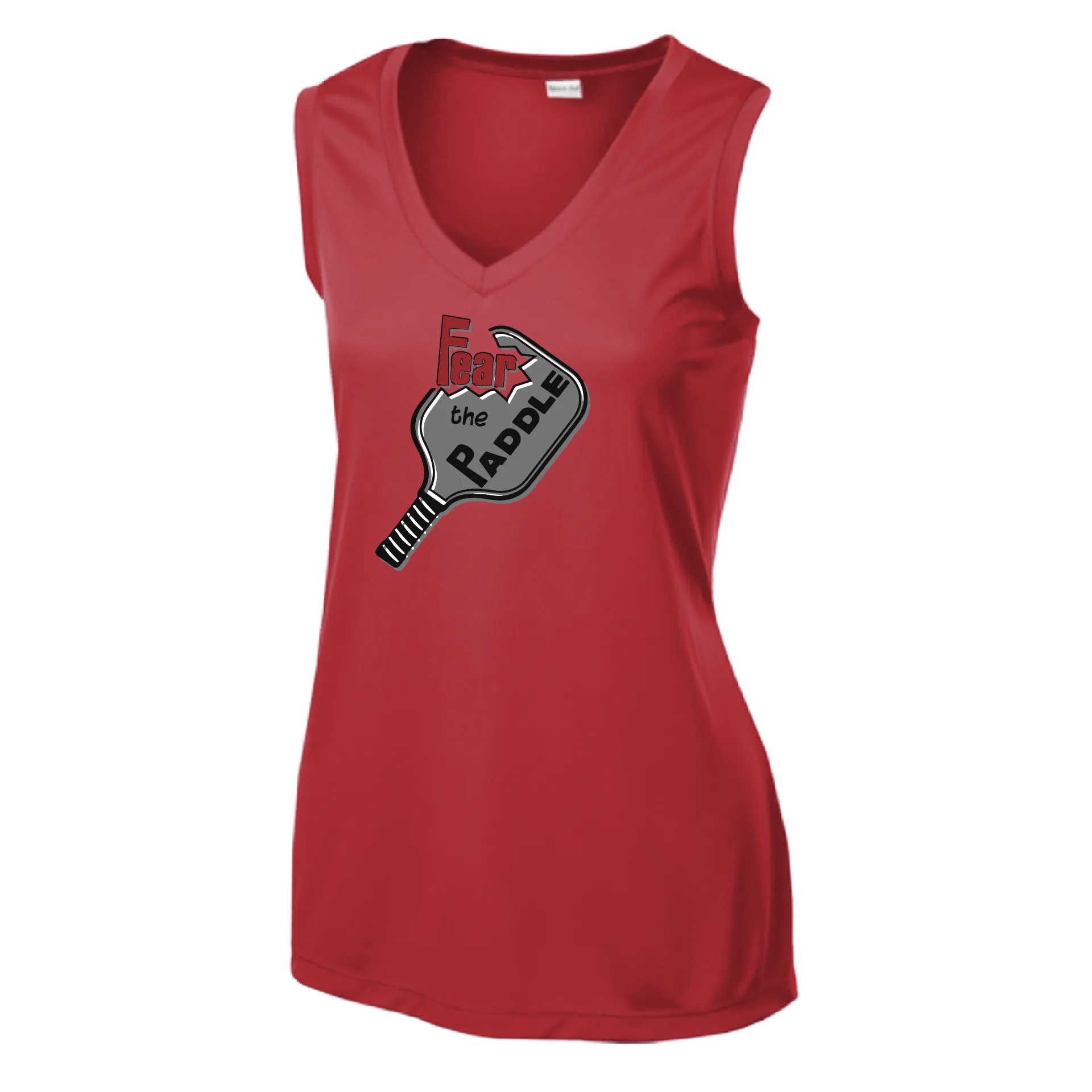 Fear The Paddle | Women’s Sleeveless Athletic Shirt | 100% Polyester