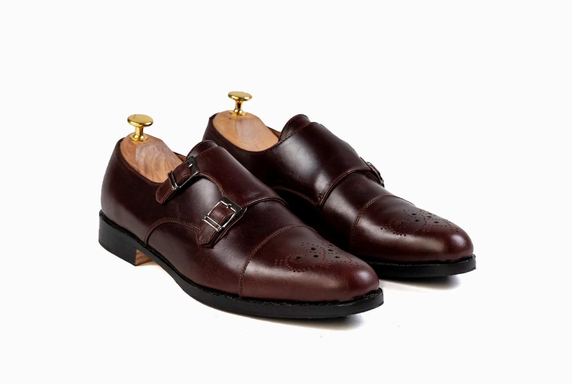 Grand Double Monkstraps - Oxblood Burgundy