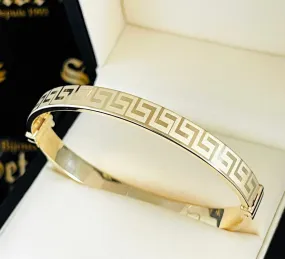 Greek key bangle