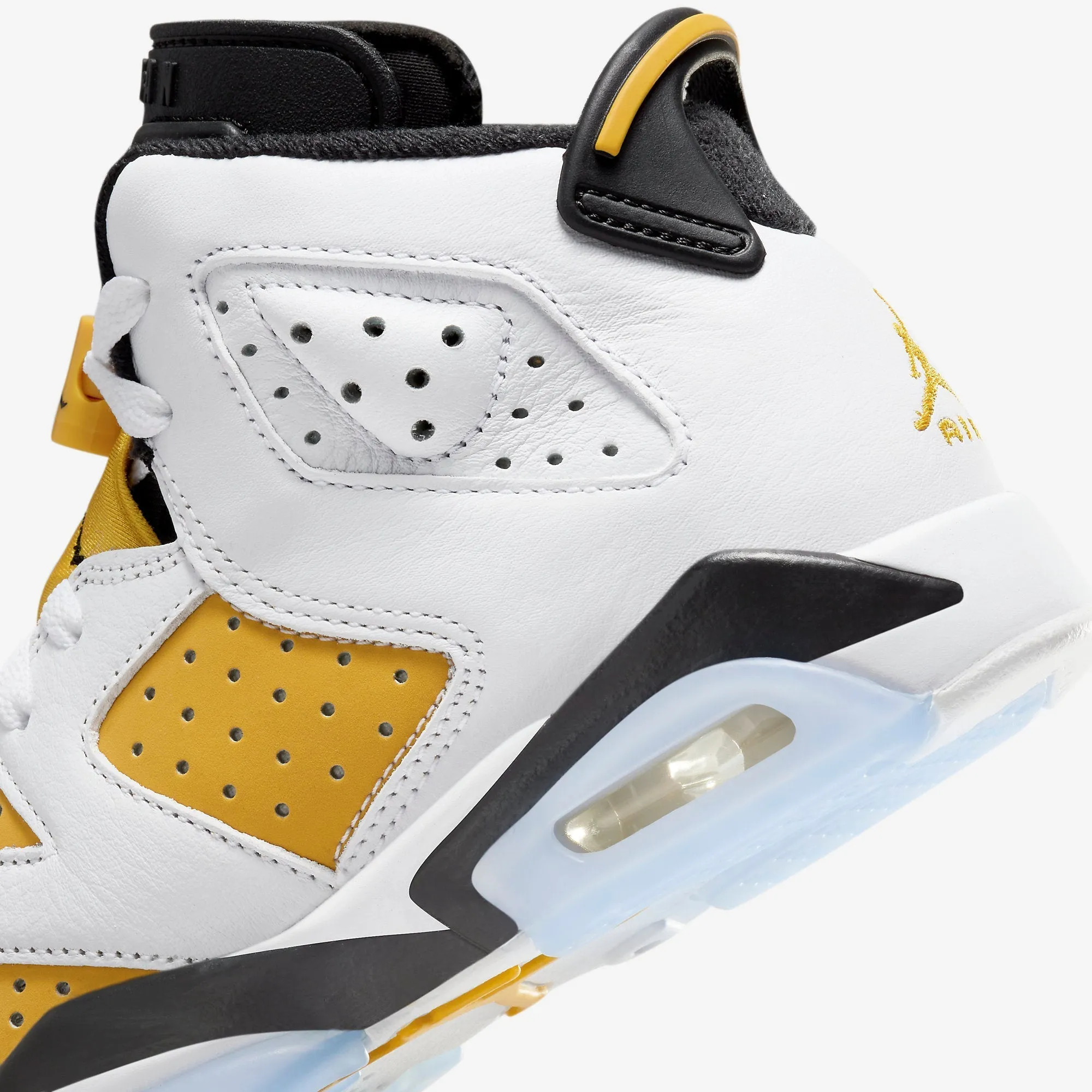 (GS) Air Jordan 6 Retro 'White / Yellow Ochre' (2024) 384665-170