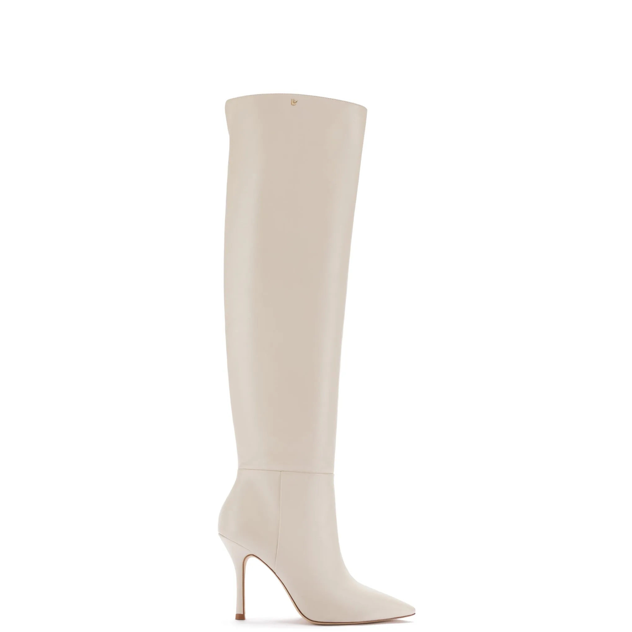 Kate Hi Boot In Ivory Leather