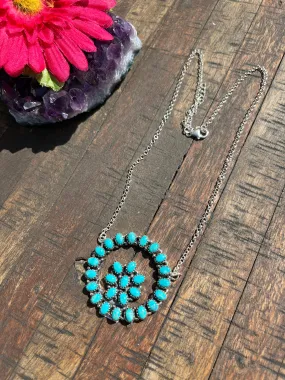 Kingman Circle Cluster Necklace