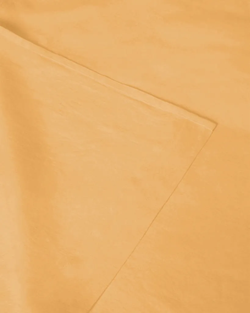 Marcel Linen Fitted Sheet - Mustard