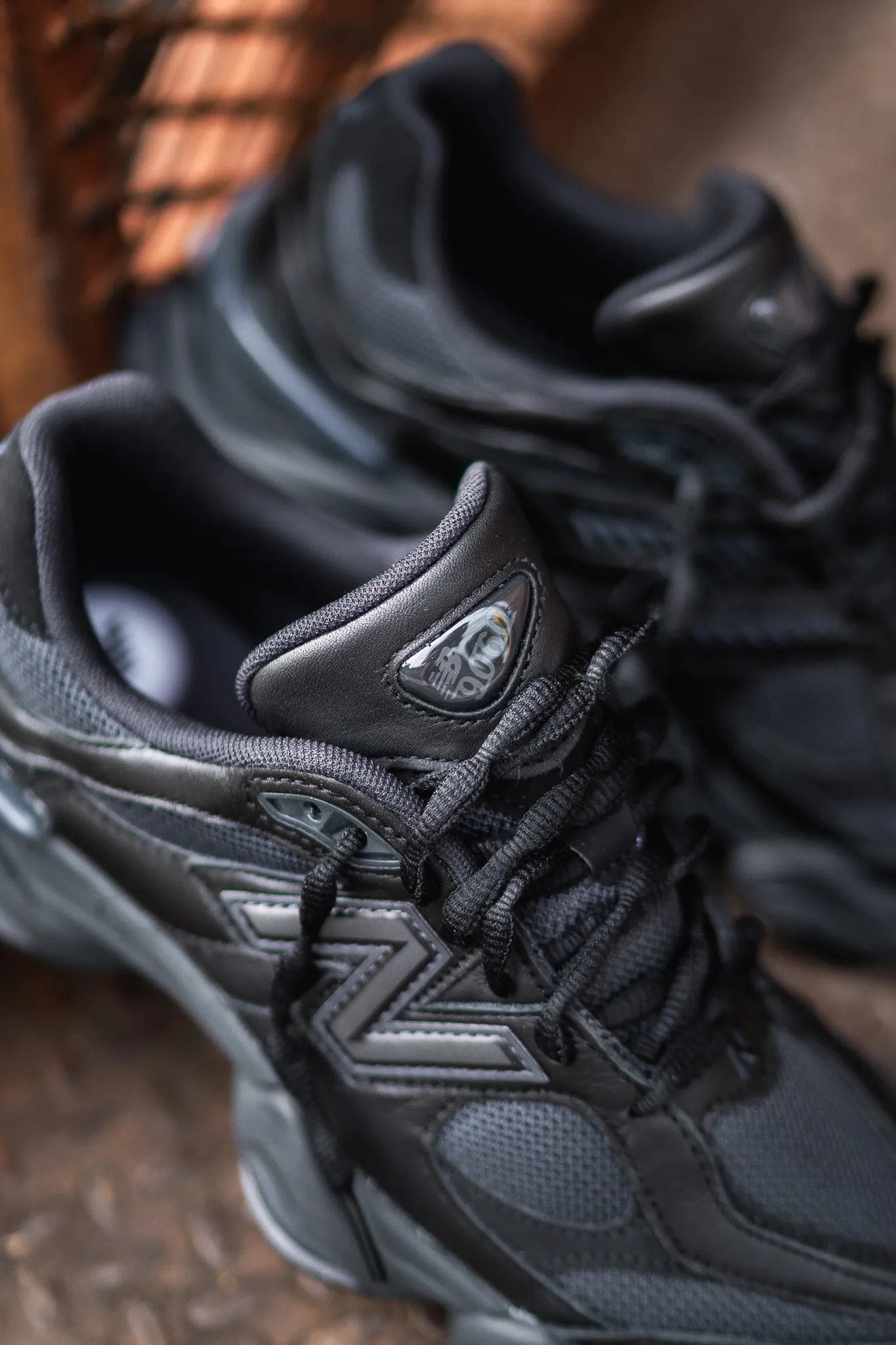 Mens New Balance 9060 (Triple Black) - U9060NRI