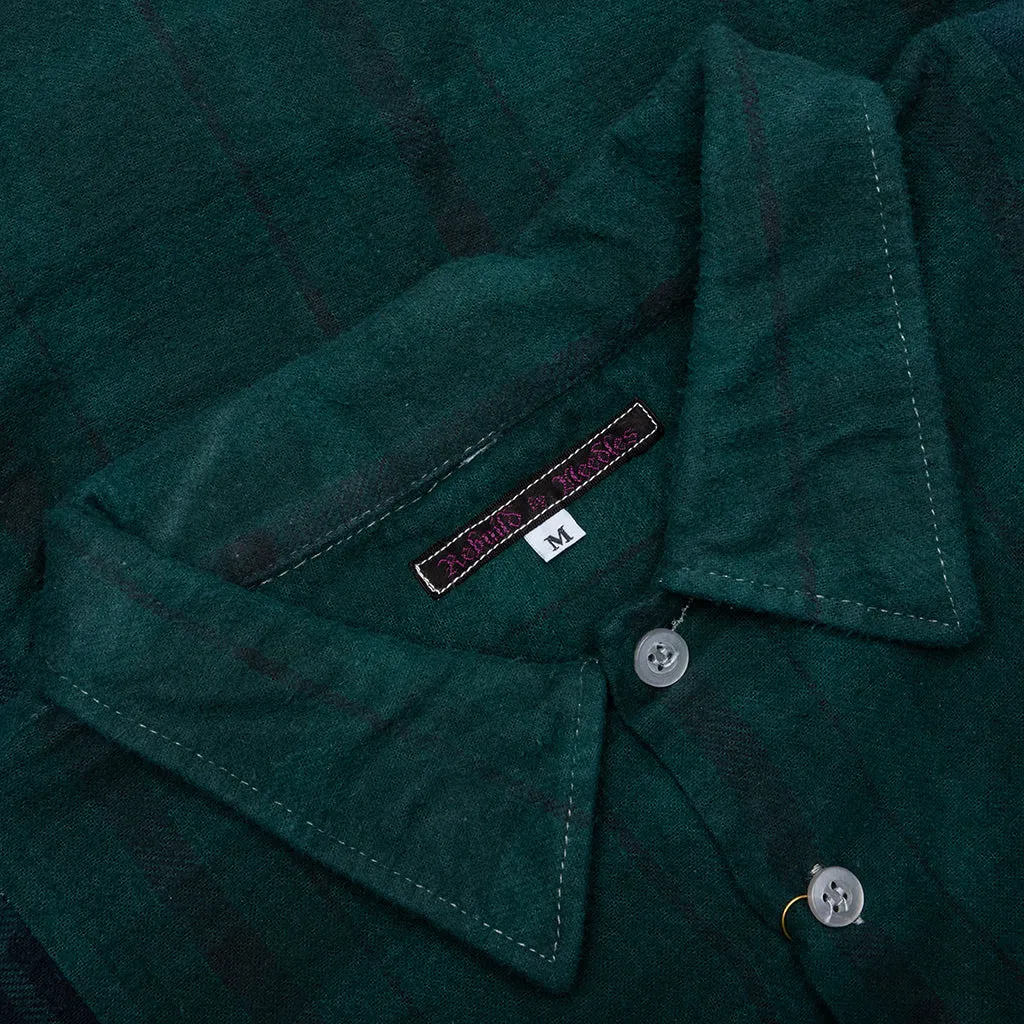 Over Dye 7 Cuts Shirt - Green