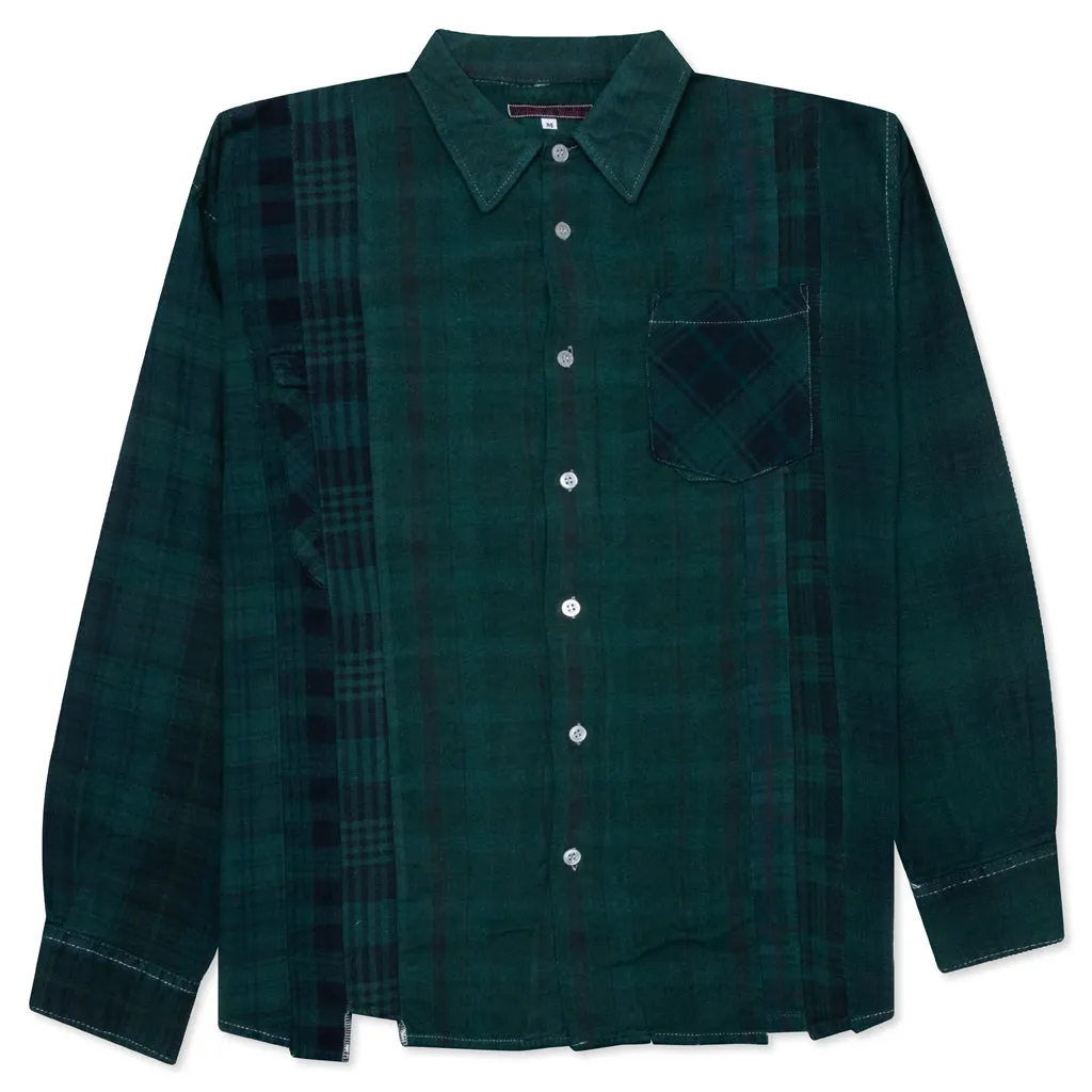 Over Dye 7 Cuts Shirt - Green