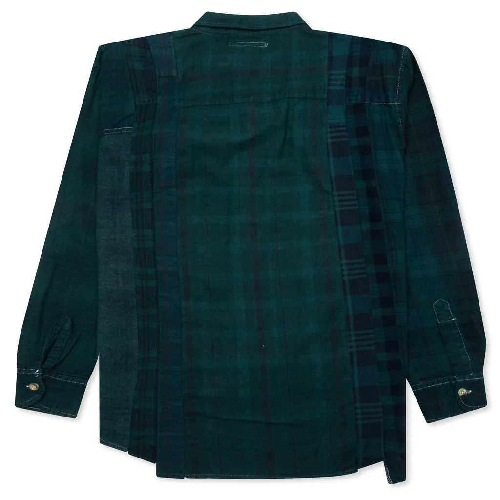 Over Dye 7 Cuts Shirt - Green