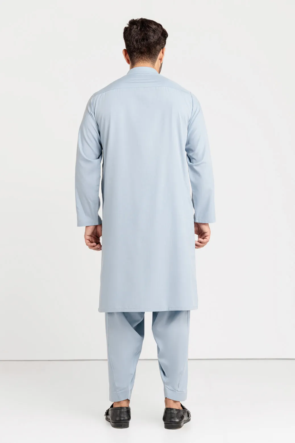 P-BLUE-BLENDED-KURTA SHALWAR (KSRS23-028)