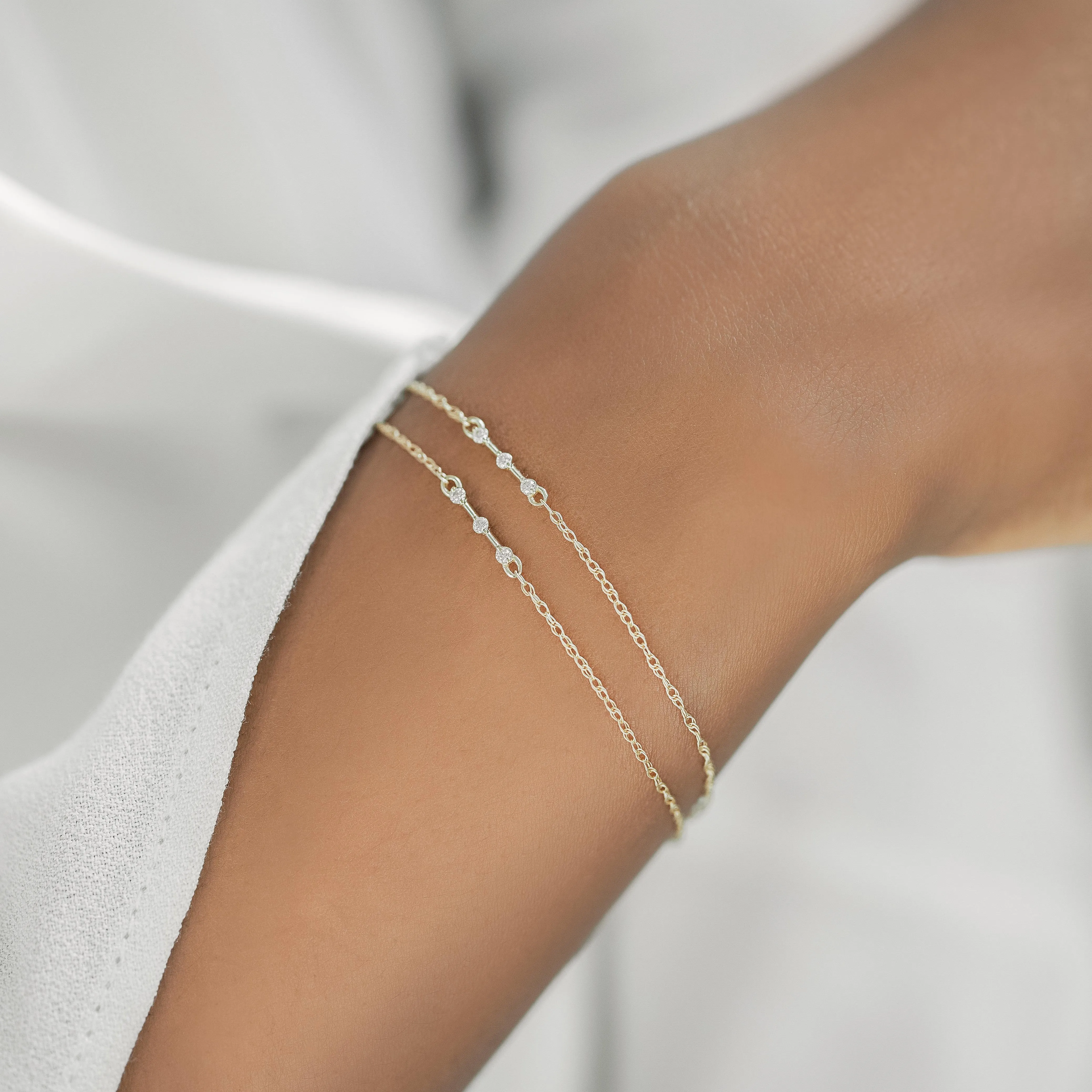 Petite Diamond Distance Bracelet - OOS