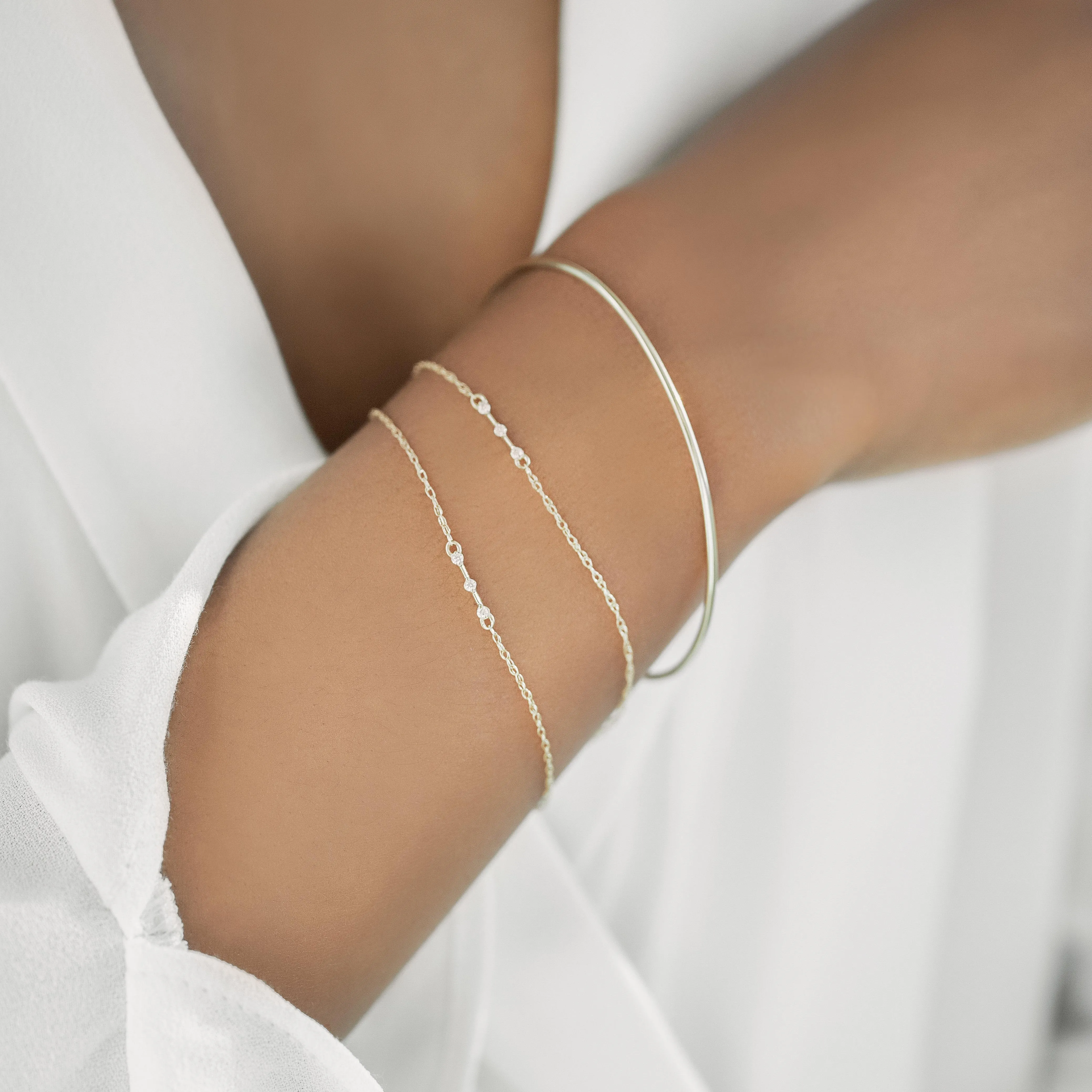 Petite Diamond Distance Bracelet - OOS