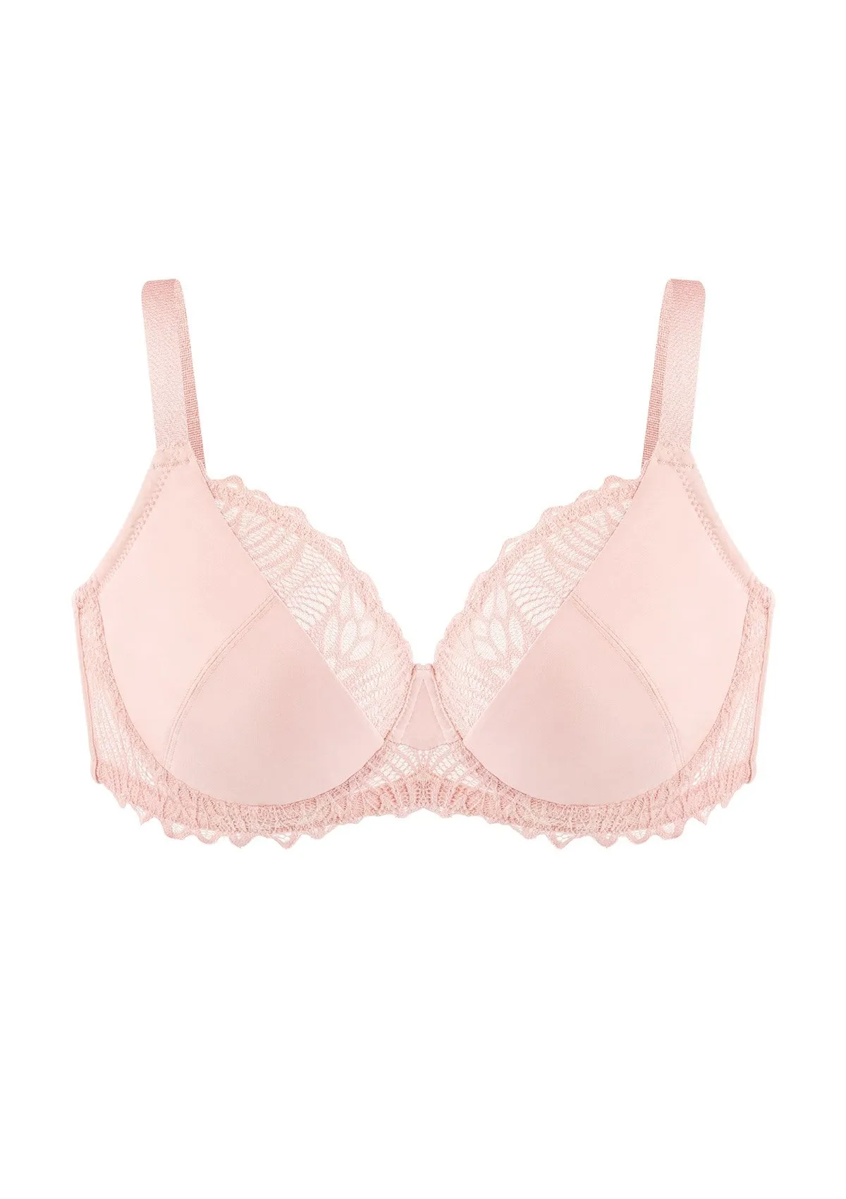 Pretty Secrets Lace Trim Full Coverage Underwire Bra