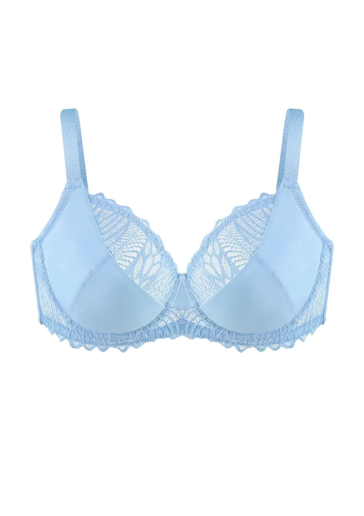 Pretty Secrets Lace Trim Full Coverage Underwire Bra