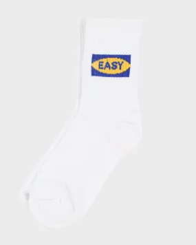 " Easy" White Socks - One Size