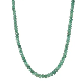 Raw Emerald Necklace