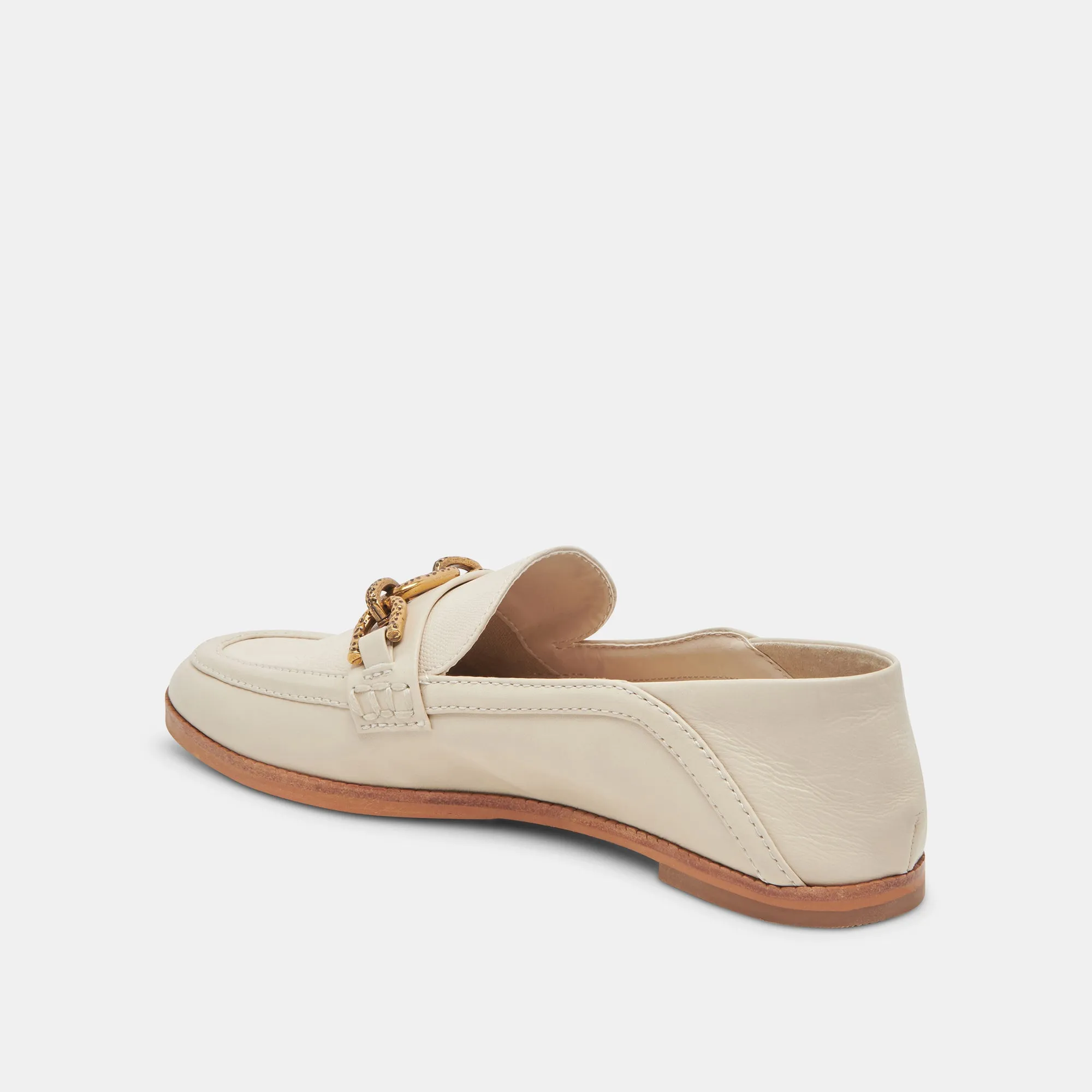 REIGN FLATS IVORY LEATHER