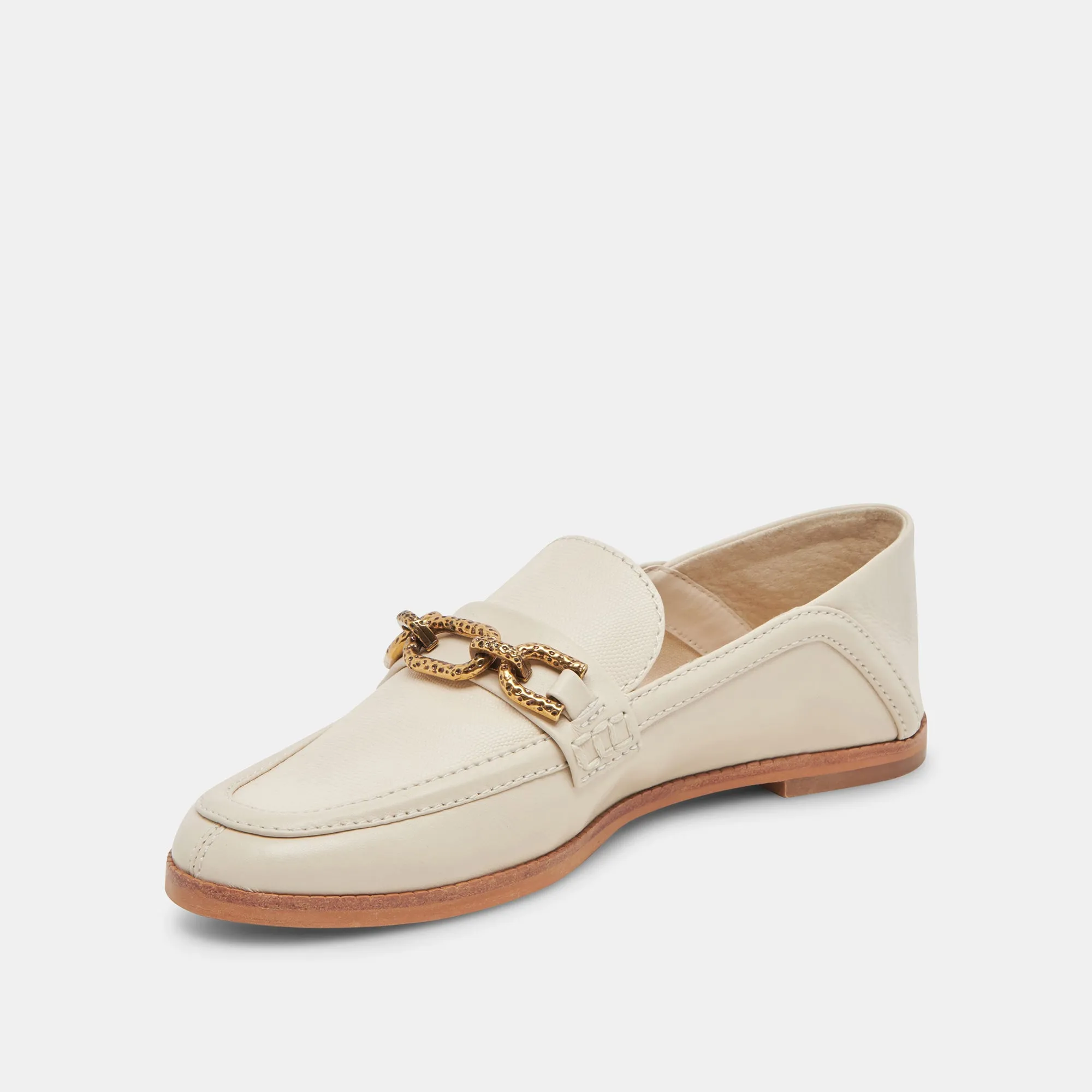 REIGN FLATS IVORY LEATHER