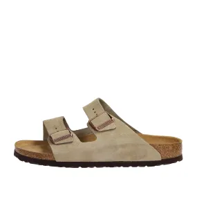 Sandali Birkenstock Arizona Plantare Morbido Taupe