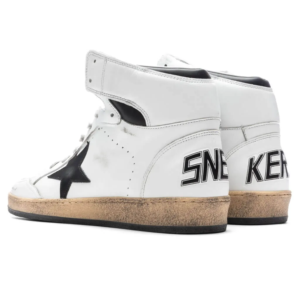 Sky Star Nappa Sneakers - White/Black