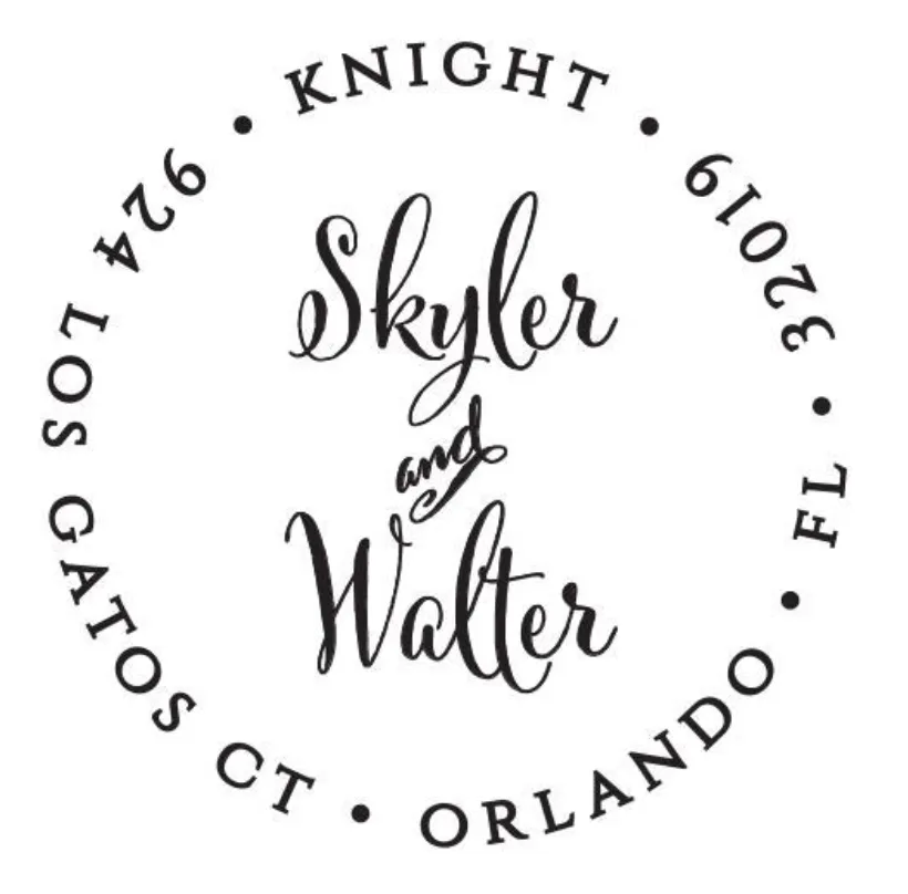 Skyler Return Address Stamp