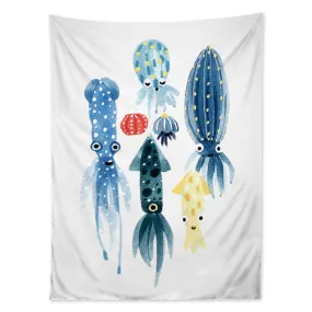 Squid Landscape Tapestry