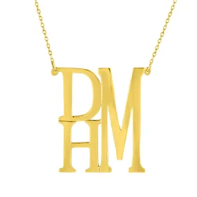 Stacked Monogram Necklace