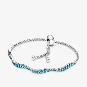 Sterling Charm Wavy Slider Bracelets