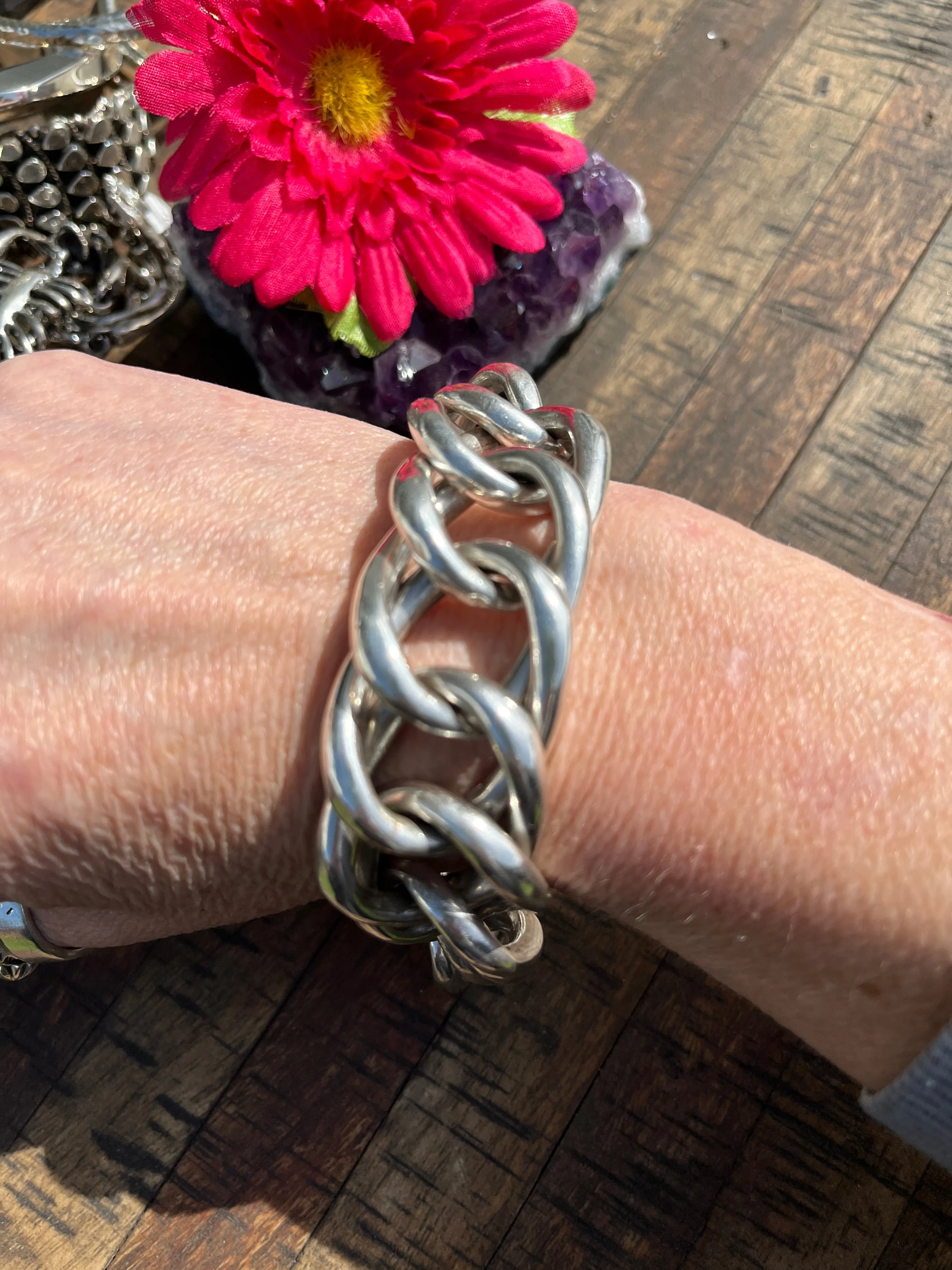 Sterling Double Link Bracelet