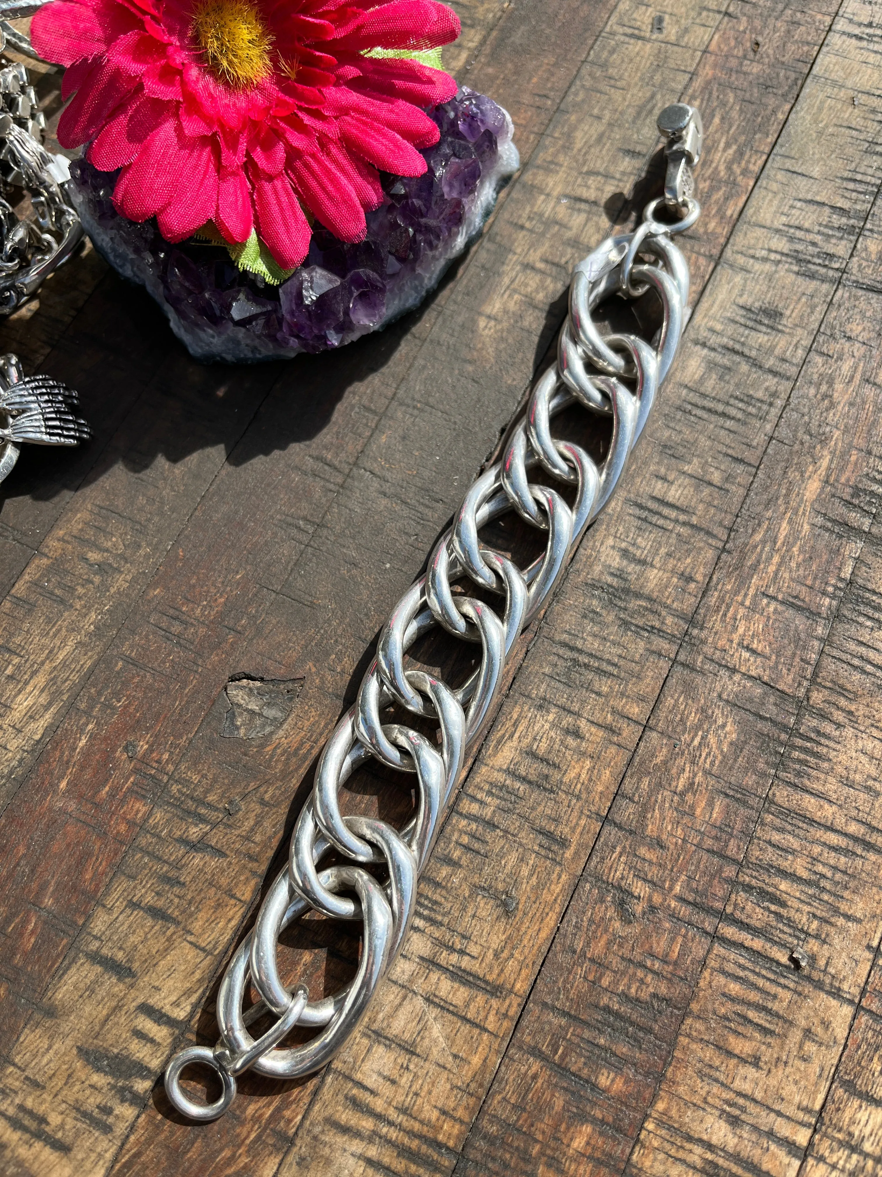 Sterling Double Link Bracelet