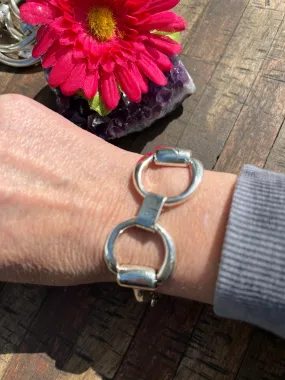 Sterling Horse Bit Bracelet