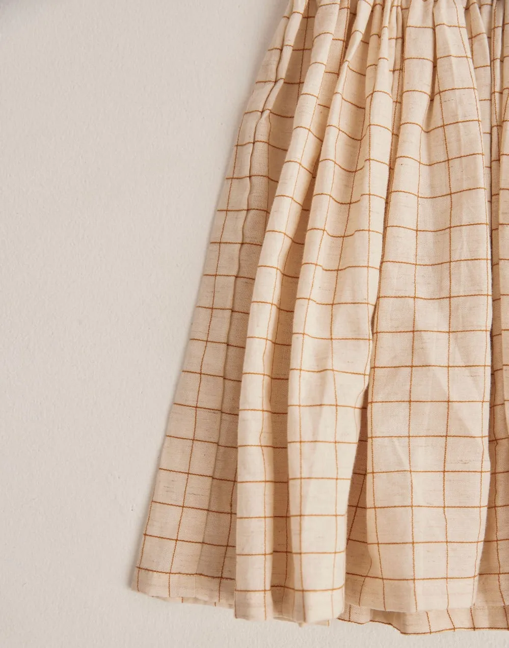 Sunday Dress, Caramel Check