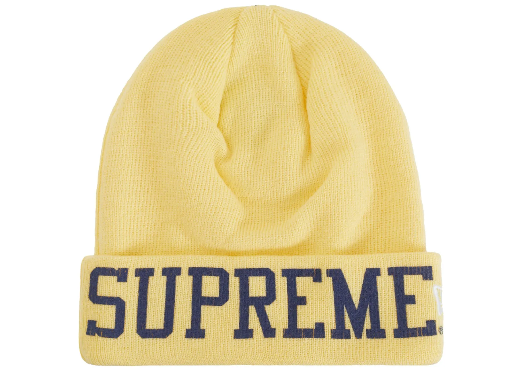 Supreme New Era Varsity Beanie Light Yellow