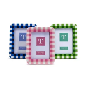 Two's Company Gingham 5x7 Photo Frame