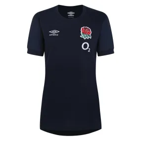 Umbro Women's England Rugby Leisure T-Shirt 23/24 - Navy