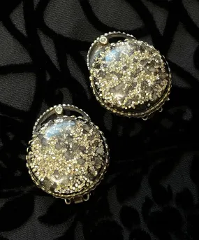 【USA輸入】ヴィンテージ SELRO コンフェッティ パール イヤリング/Vintage SELRO Confetti Pearl Clip On Earrings