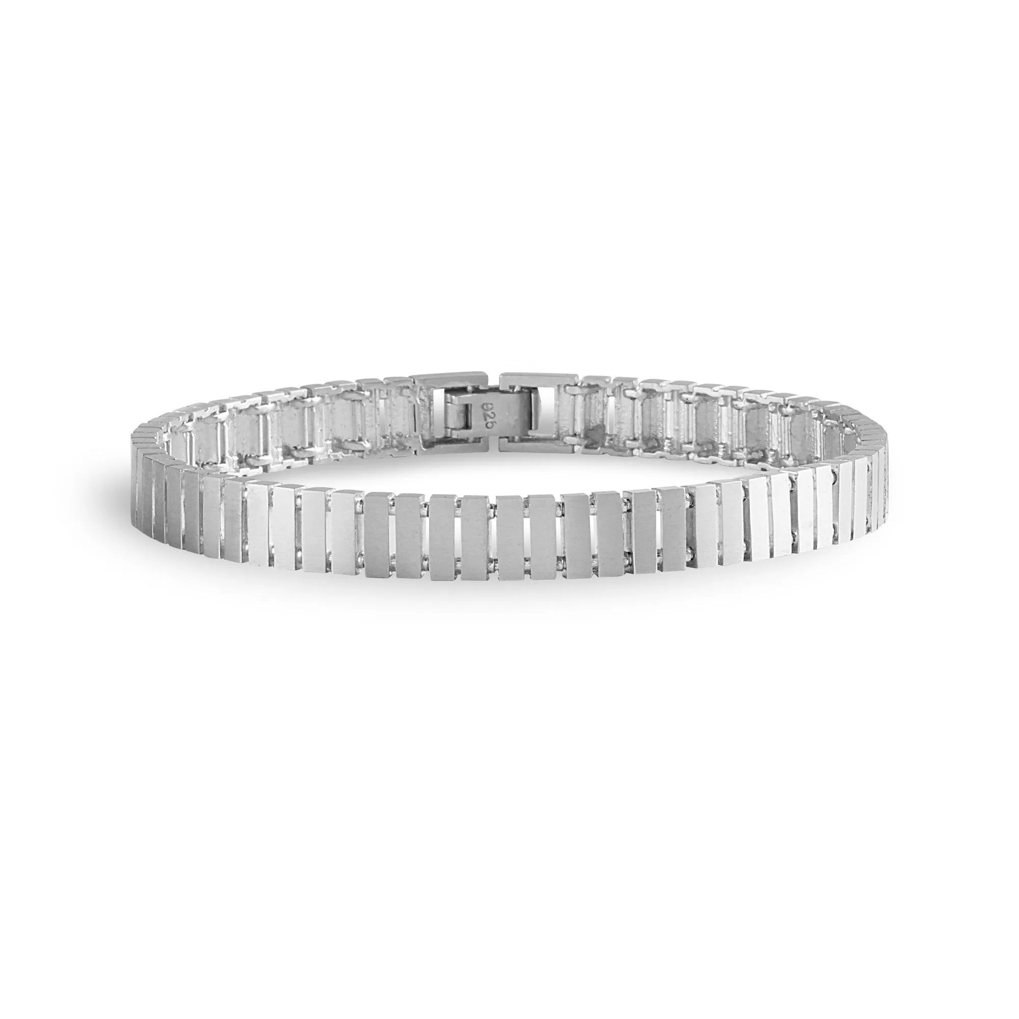 Watch Chain Bracelet - Sterling Silver - Matte