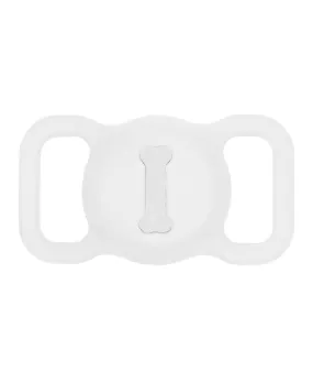 White AirTag Collar Holder