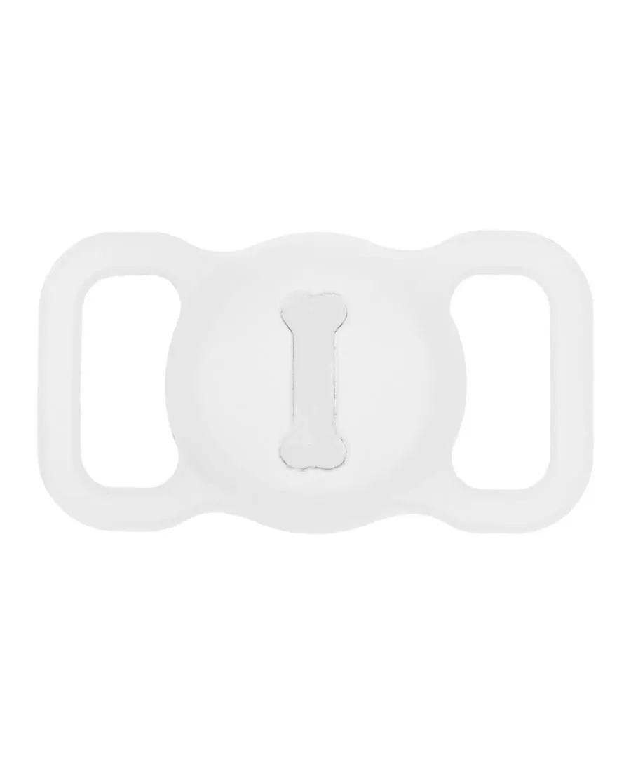 White AirTag Collar Holder