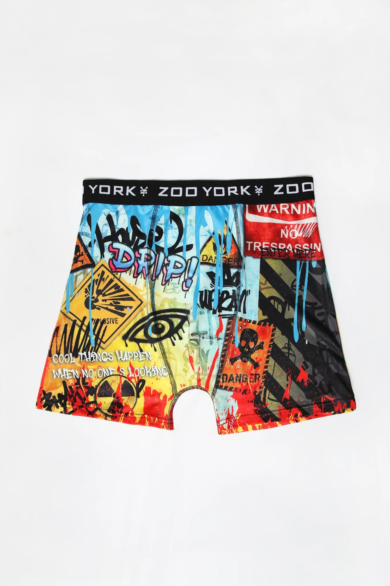 Zoo York Mens Graffiti Signs Boxer Brief